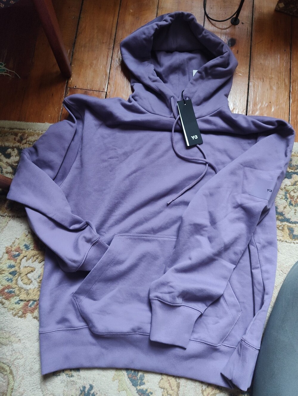 NWT Y-3 Lavender Pullover Hoodie for Men Yohshi Yamamoto NWT